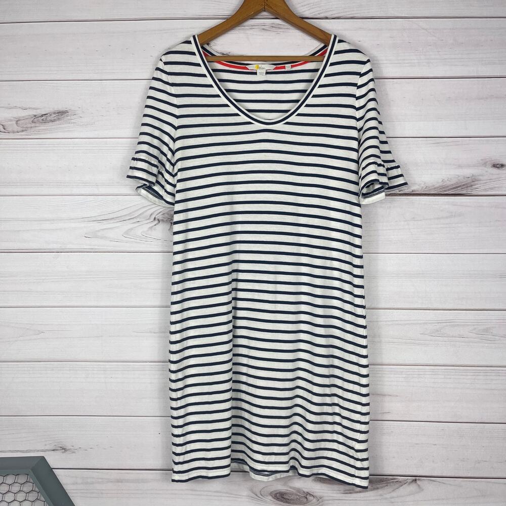 Boden Women's Imogen Jersey Striped Modal Cotton Dress Size 8P‎